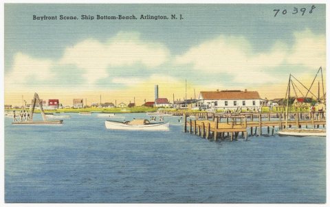 Bayfront scene, Ship Bottom-Beach, Arlington, N. J
