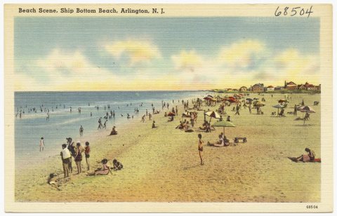 Beach scene, Ship Bottom Beach, Arlington, N. J