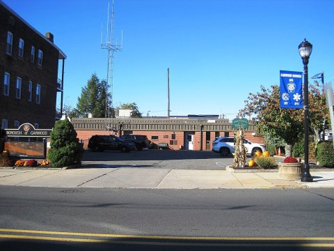 Garwood, NJ municipal building from east, Oct. 2024