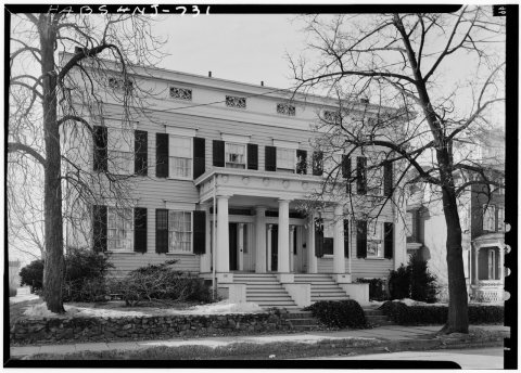 February 1963 EAST ELEVATION - John G. Reading House, 151-153 Main Street