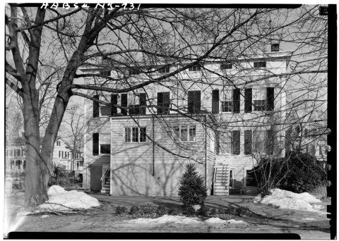 February 1963 WEST ELEVATION - John G. Reading House, 151-153 Main Street