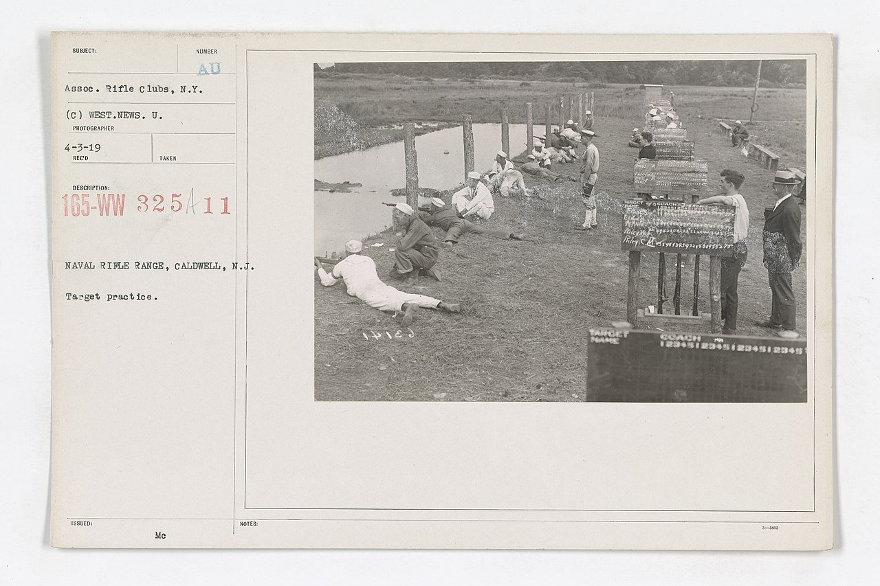 Navy - Gun Practice (Small arms & Misc.) - Naval Rifle Range, Caldwell, N.J. Target practice