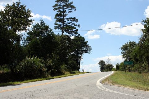 Highway 36 looking west in