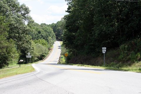 Highway 36 looking east in