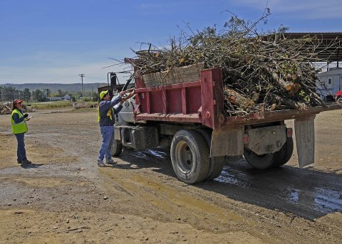FEMA - 40837 - Debris being delivered to a landfill in Arkansas