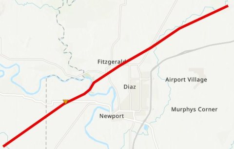 Diaz tornado path