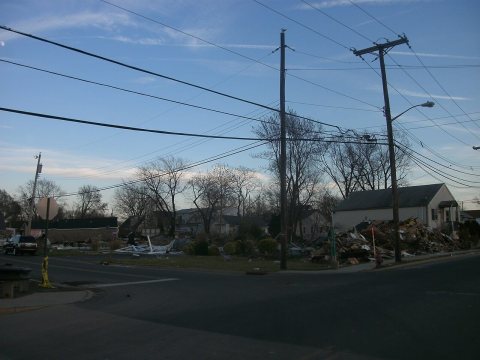 Sandy damage