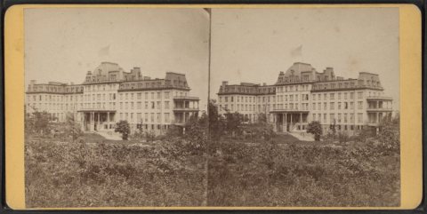 Palisades Mountain House, Englewood Cliffs, west front.Alternate Title: The Palisades of the Hudson