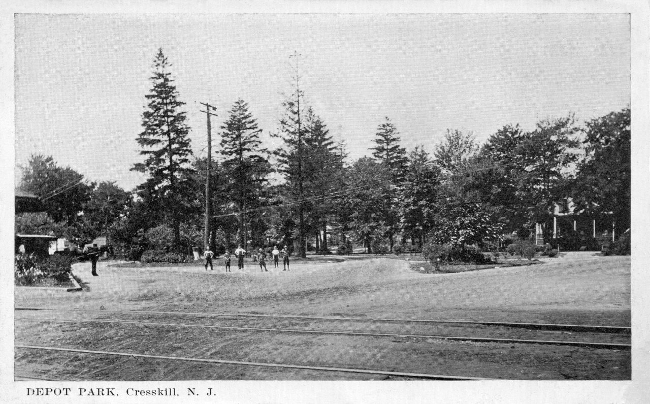 Depot Park, Cresskill, New Jersey circa 1915
