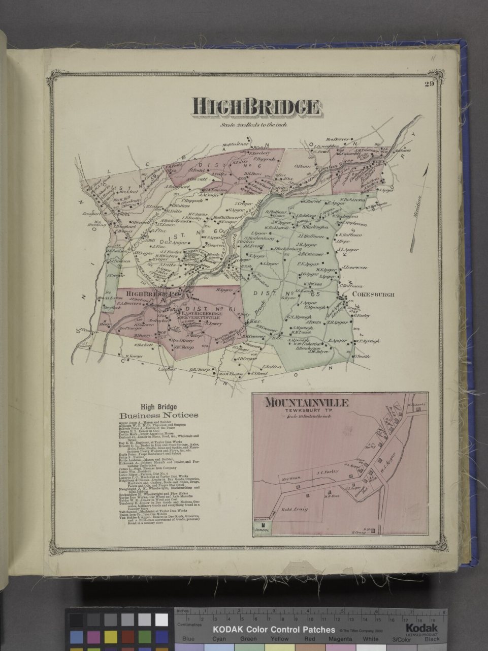 High Bridge (Township); High Bridge Business Notices.; Mountainville (Village)