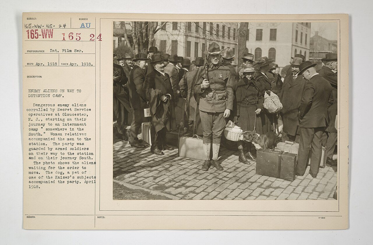 Enemy Activities - Miscellaneous - Enemy aliens on way to detention camp