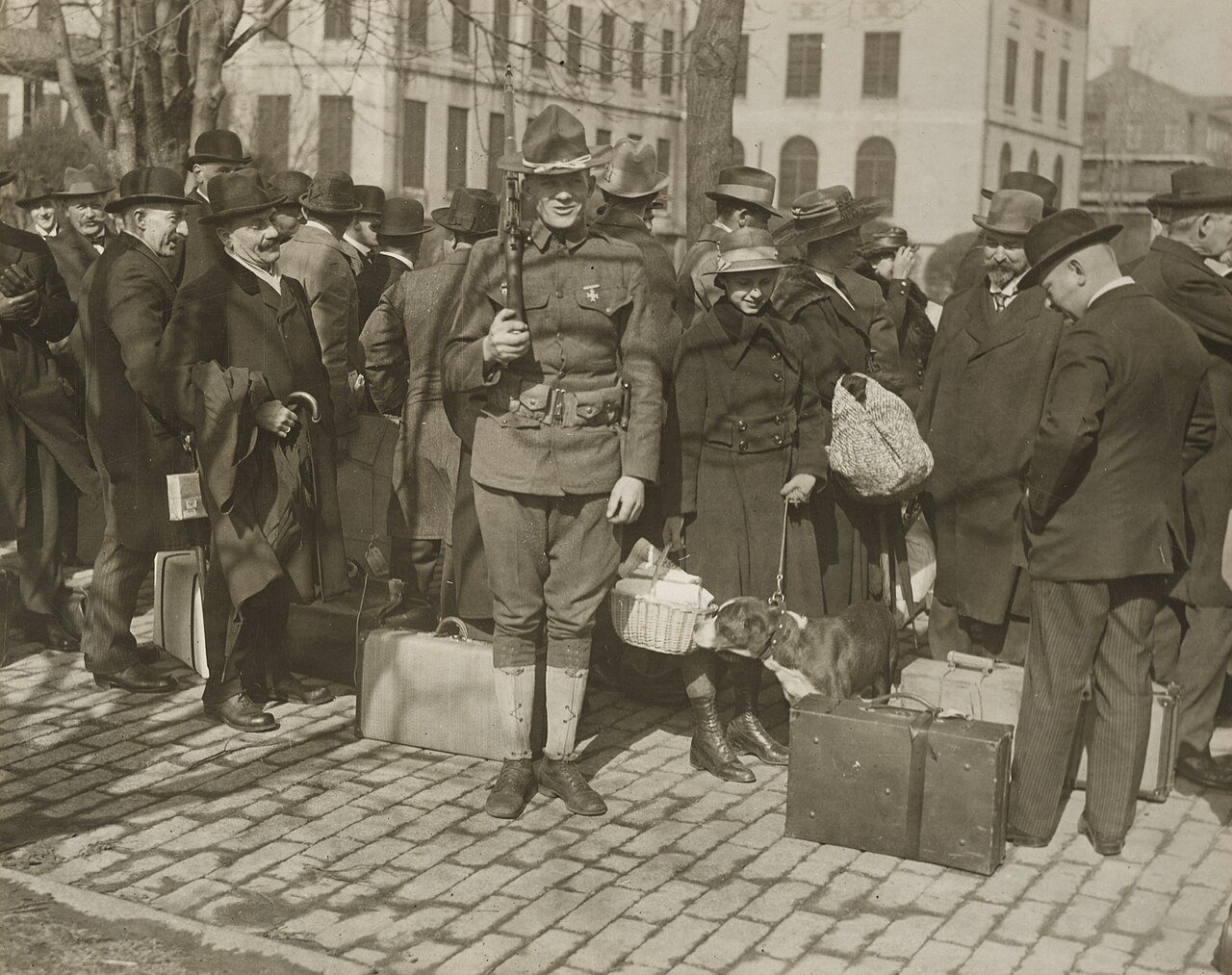 Enemy Activities - Miscellaneous - Enemy aliens on way to detention camp
