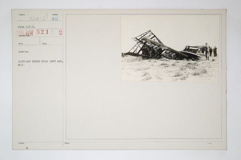 Navy - Accidents - Airplane wreck near Cape May, N.J