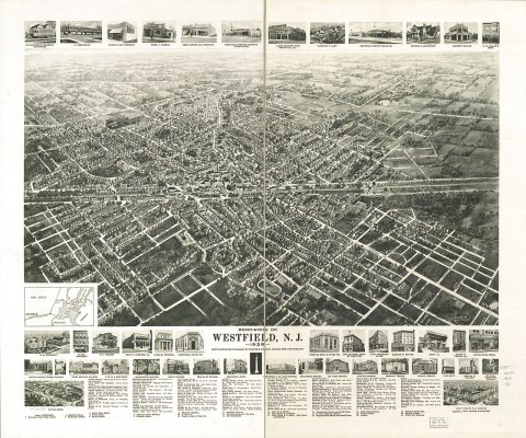 Aero-view of Westfield, N.J. 1929