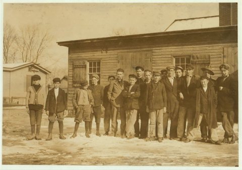 Noon hour. Moore Bros. Glass Co