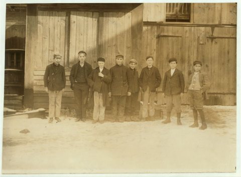 Noon hour. Moore Bros. Glass Co