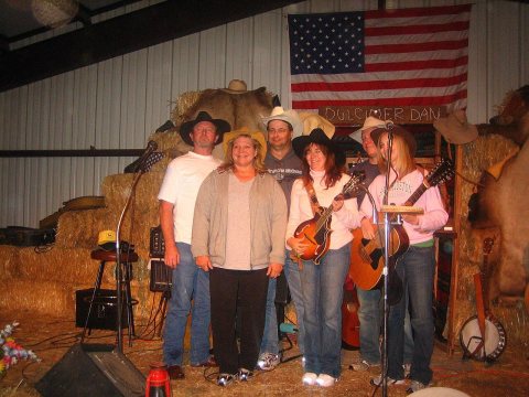 Western singers at Moreno Valley Cowboy Evening, Red River, NM Picture 1977