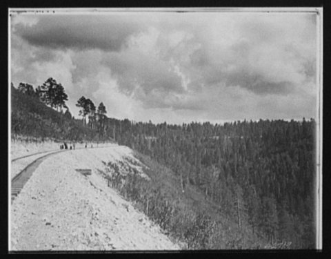 Looking toward Cloudcroft from scenic railway