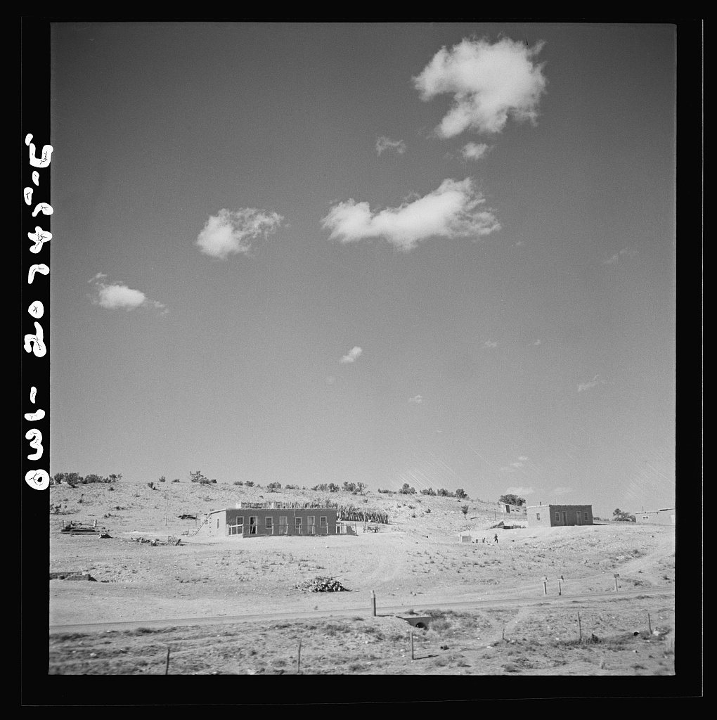 Mountainair, New Mexico. Countryside along the Atchison, Topeka and Santa Fe Railroad between Vaughn and Belen, New Mex…