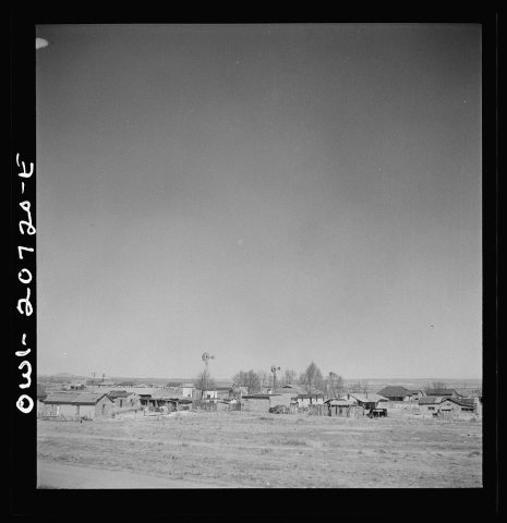Encino, New Mexico. Passing through the town on the Atchison, Topeka and Santa Fe Railroad between Vaughn and Belen, Ne…