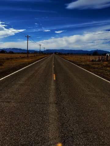NM 55 outside Estancia, New Mexico (6 March 2023, W view)