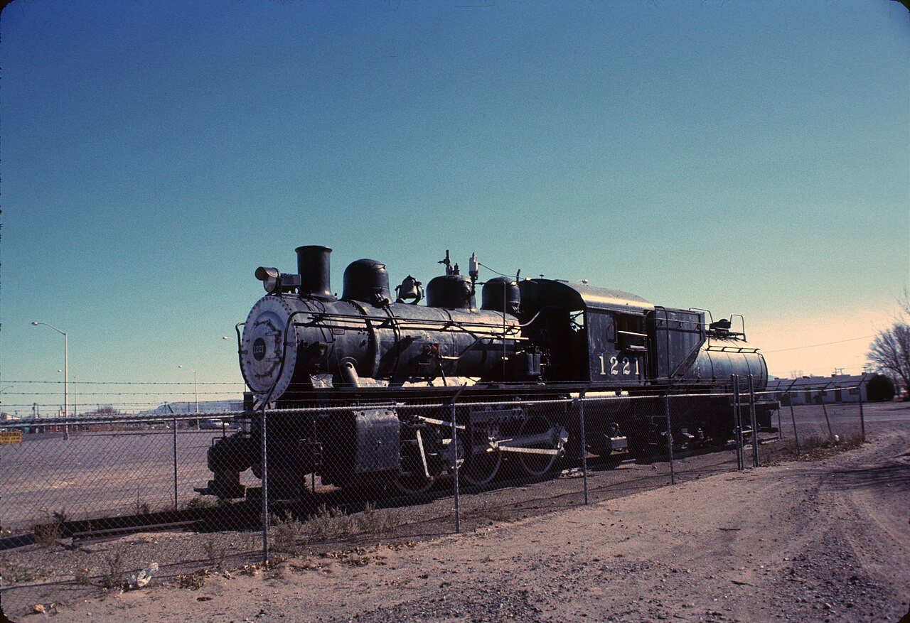 Southern Pacific Railway No. 1221 in Deming, New Mexico - November 1974