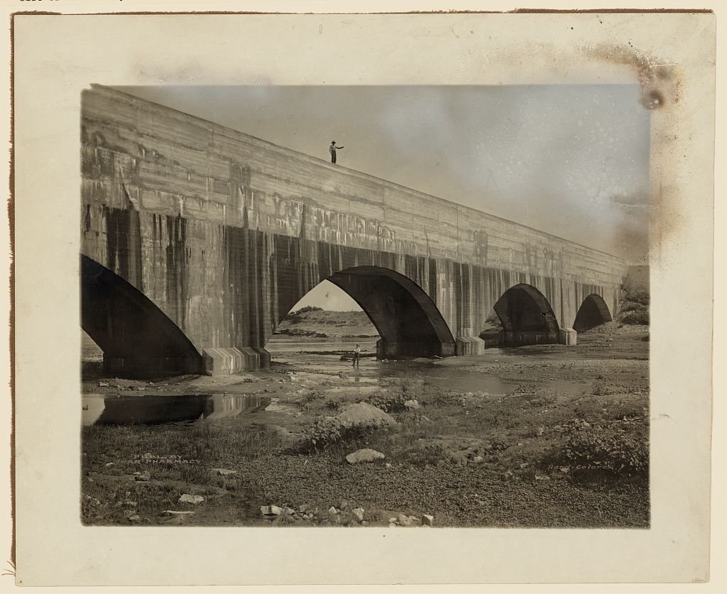 Concrete flume over Pecos River