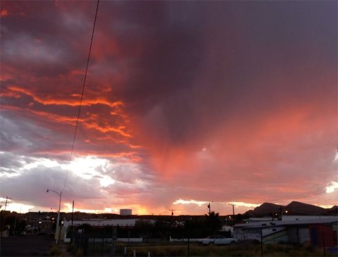 August 29 sunset in