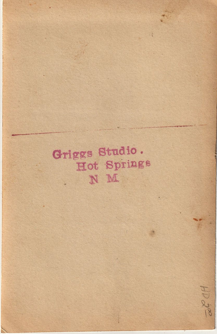 RPPC Grigs Studio Hot Springs NM B