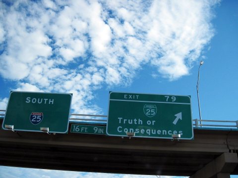 Sign - New Mexico - Truth Or Consequences - Exit