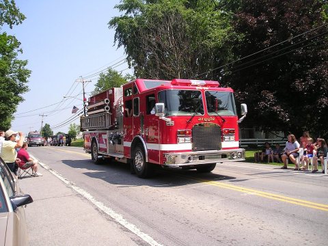 Argyle NY Fire-Rescue Department Fire Engine at July 4th Parade