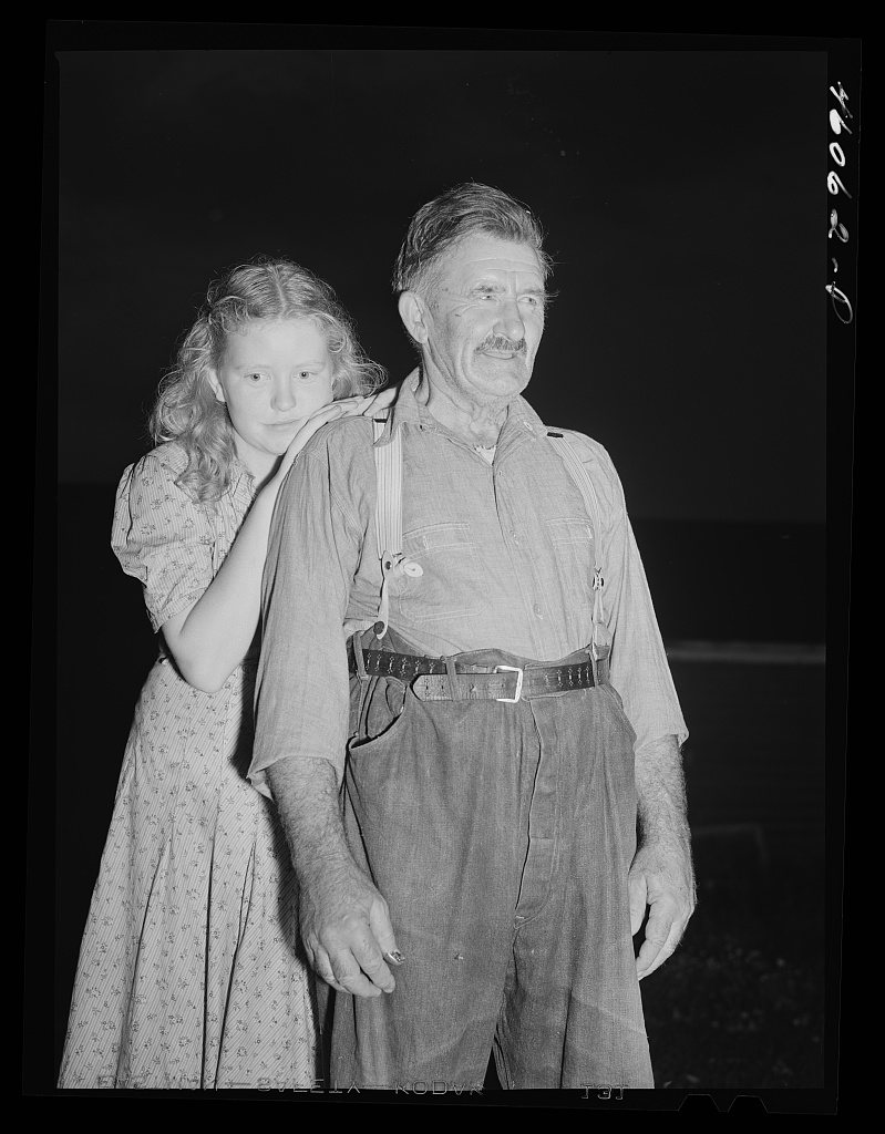 Mr. Albert Brissant and his niece who are still living in the Pine Camp relocation area near Evans Mills, New York. The…