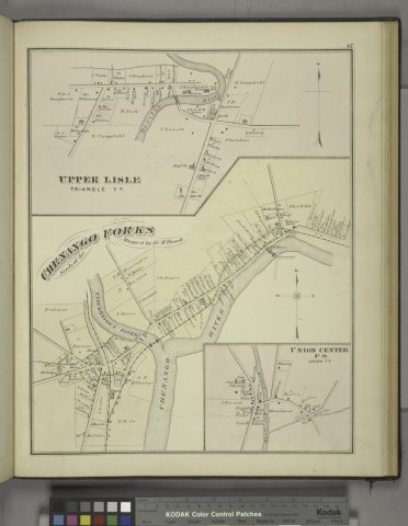 Upper Lisle, Triangle TP; Chenango Folks; Union Center P.O., Union TP (Villages)