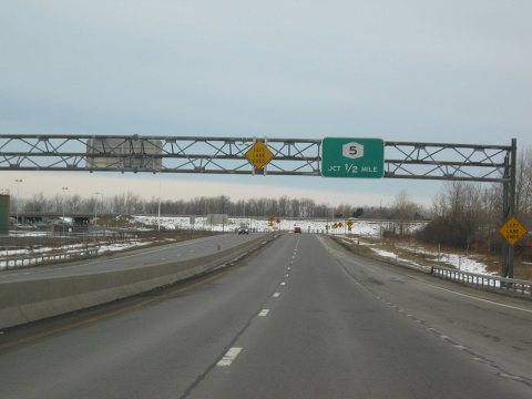NY 179W approaching NY 5