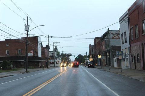 Chateaugay NY Village downtown US11