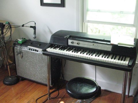 I stayed in the music room