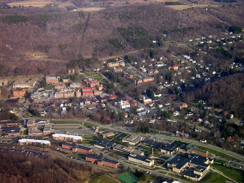 Alfred NY aerial view