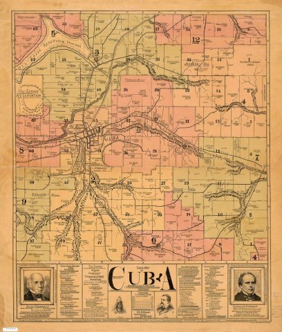 Farm-map of Cuba, Allegany County, New York (township 3, range 2 of the Holland Co's purchase)