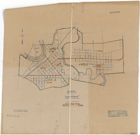 1950 Census Enumeration District Maps - Arkansas - Jackson County - Newport - ED AR 34-25 to 30