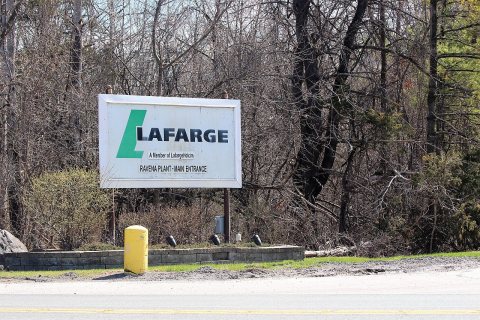 LafargeHolcim entrance sign in