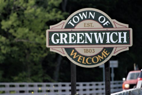 Greenwich, New York (welcome sign)