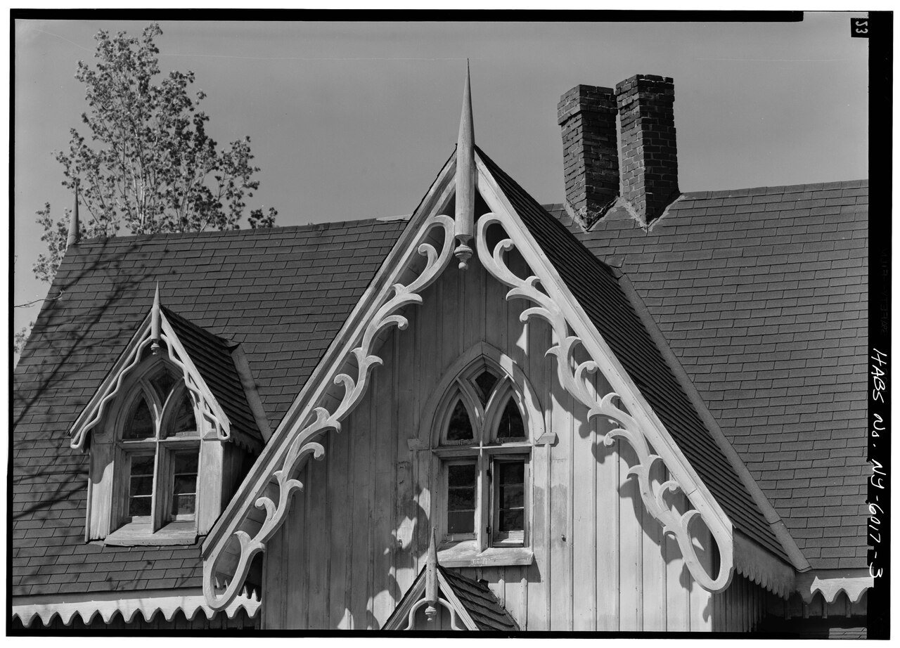 MAIN ELEVATION, DETAIL OF GABLE - Timothy Copp House, Church, Joy, East and Okerlund Streets