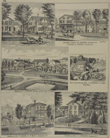 Res. of George Balding Esq Colden, N.Y.; Residence of S. A. Morton, Morton's Corners, town of Concord.; Residence of Mr…