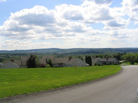 Housing development in the hills of