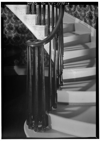 FIRST FLOOR, DETAIL OF NEWEL-POST - Augustus Donnelly House, 80 South Main Street
