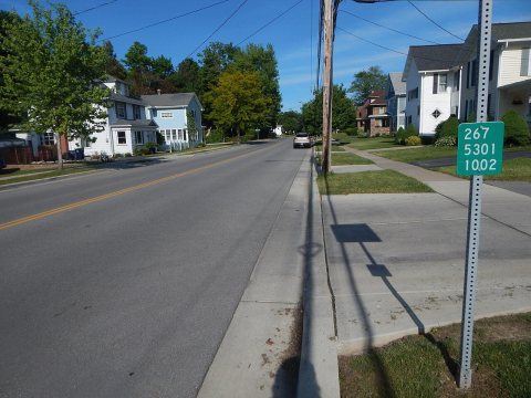 NY 267 reference marker