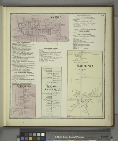 Akron (Village); Akron Business Directory; Sardinia Business Directory; Kerr's Corners Business Directory; Kerrs Cor's …