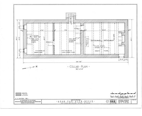 HABS NY,11-KINHO,1- (sheet 1 of 9) - Adam Van Alen House, Kinderhook Creek Vicinity