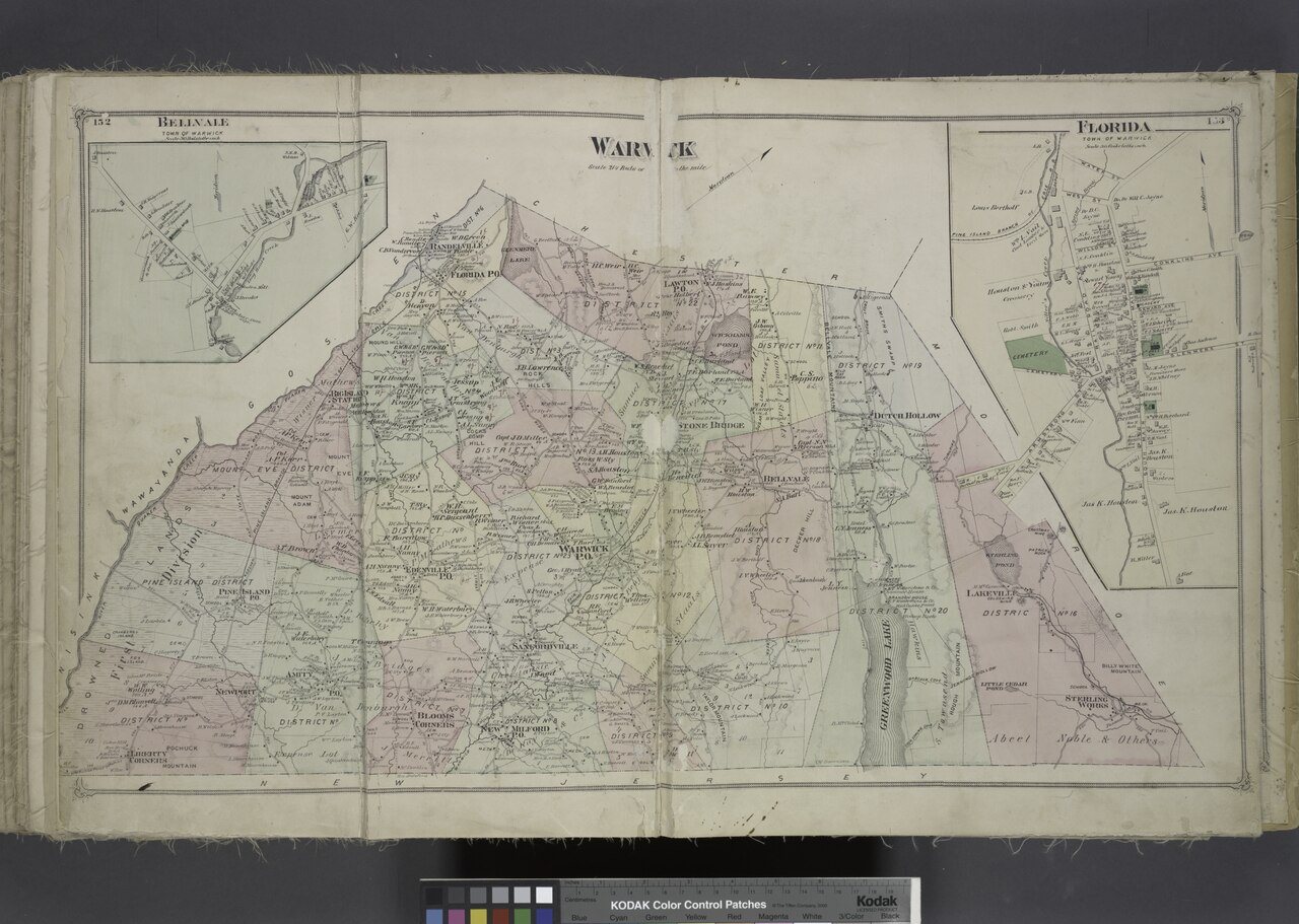 Bellvale (Village); Warwick (Township); Florida (Village)