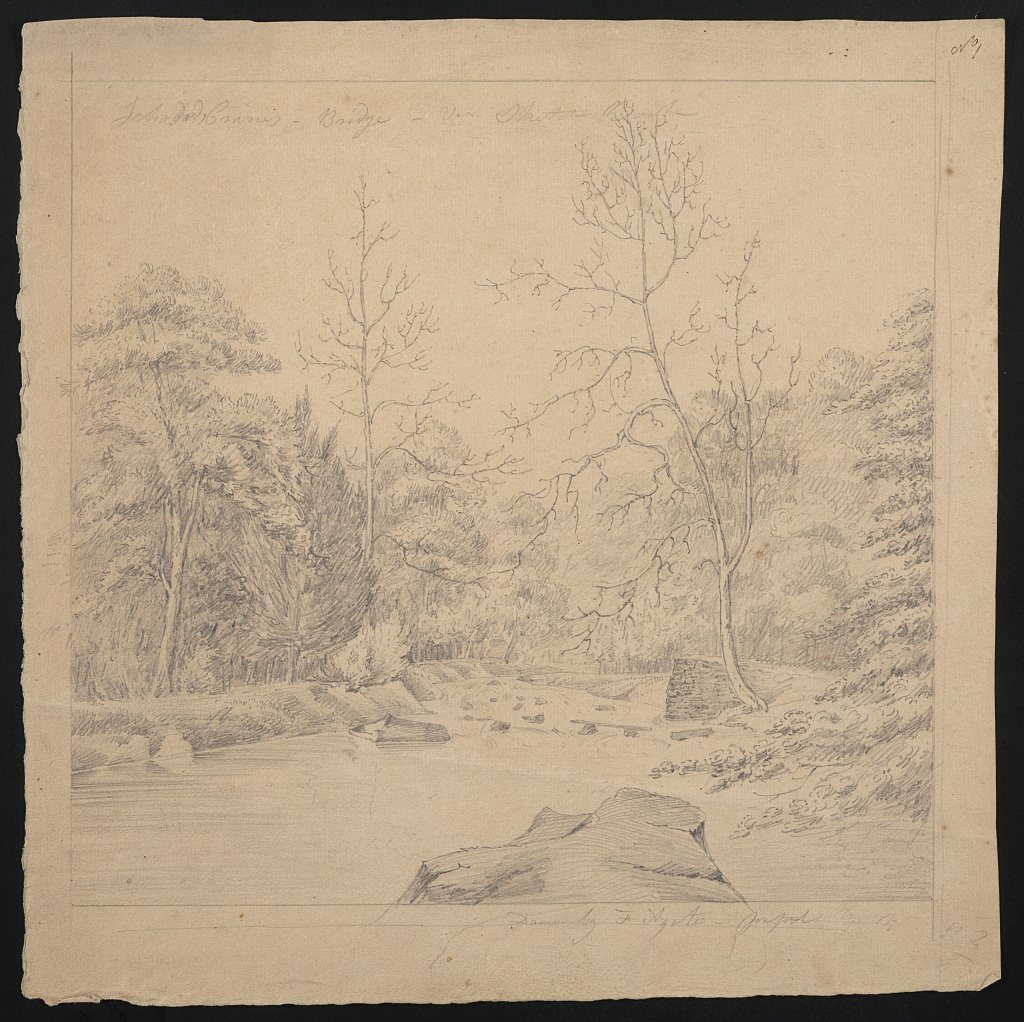 Ichabod Crane's bridge - in sketch book